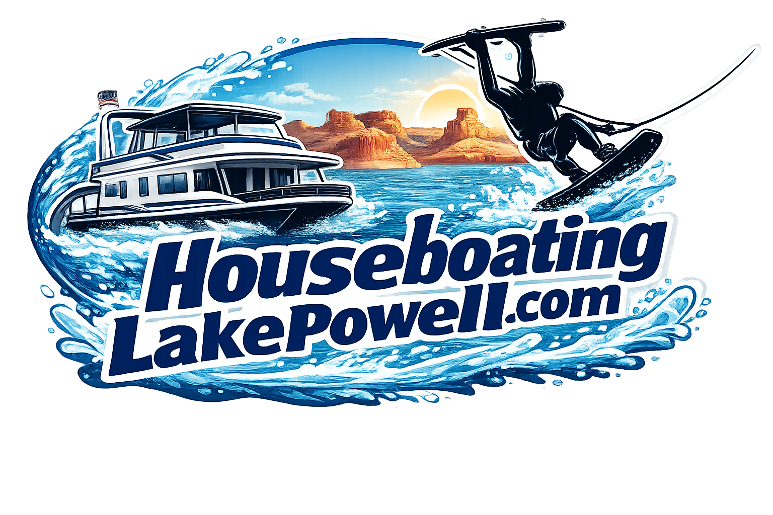 House Boating Lake Powell Logo